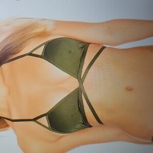 Vitamin A Forest Green Bikini Top